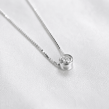 Collar Punto de luz Plata 4mm - Atesorame