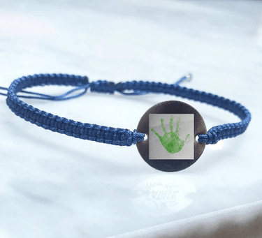 Pulsera Personalizada Tejida Azul - Atesorame