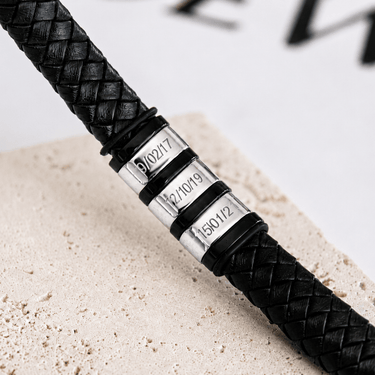 Pulsera Personalizada Cuero Men - Atesorame