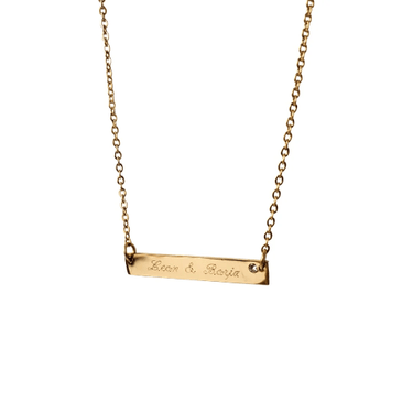 Personalized London Gold Necklace - Atesorame