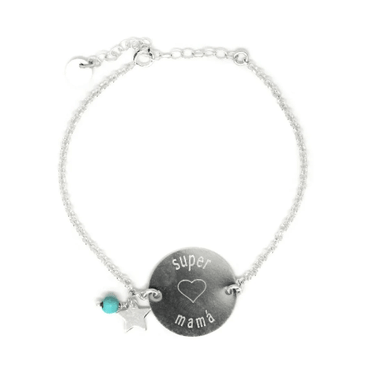 Pulsera Grabada Medalla 18mm - Atesorame