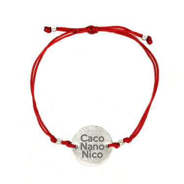 Pulsera Hilo Medalla 18mm roja - Atesorame