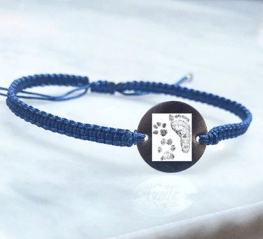 Pulsera Personalizada Tejida Azul - Atesorame