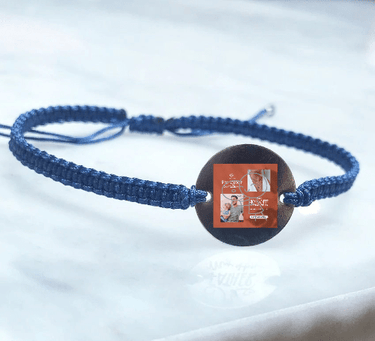 Pulsera Personalizada Tejida Azul - Atesorame