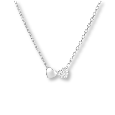 Collar Heart Love Silver - Atesorame