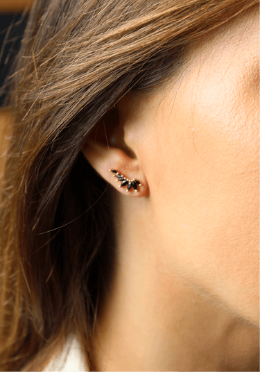 Aros Astral Gold Black - Atesorame