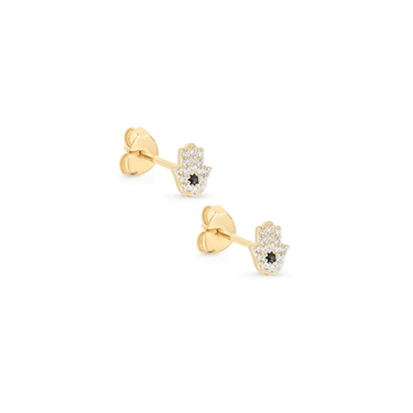 Aros Hamsa Gold - Atesorame