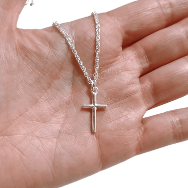 COLLAR CRUZ SILVER - Atesorame