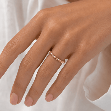 Ball ring 3mm gold 14K