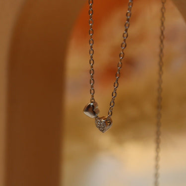 Collar Heart Love Silver - Atesorame