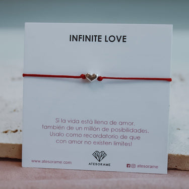 Pulsera Corazón mini hilo rojo - Atesorame
