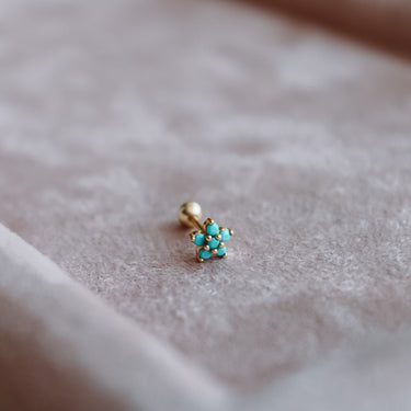 Piercing Mona Turqueza Gold - Atesorame