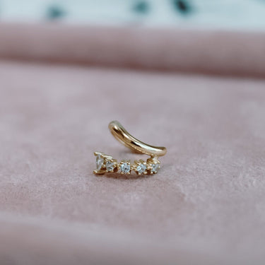 Earcuff Doble Sofia Gold - Atesorame