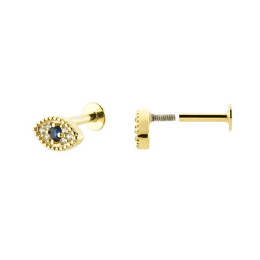 Piercing Proteccion Gold Tope Plano - Atesorame