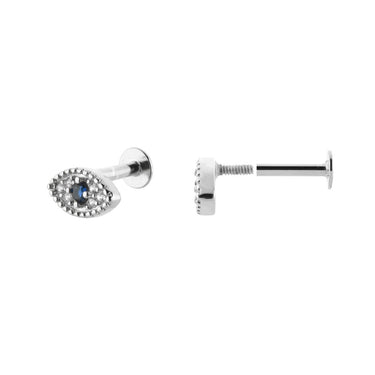 Piercing Proteccion Silver Tope Plano - Atesorame