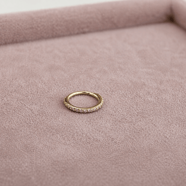 Argolla 12mm oro 14K Unidad - Atesorame