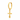 Argolla Cross Lisa Gold Unidad - Atesorame