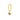 Argolla Evil Eye Gold Unidad - Atesorame