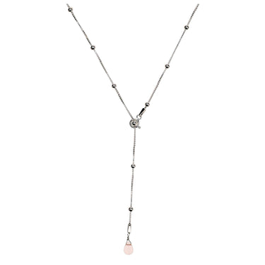 Cascada Melissa Cuarzo Rosa Plata - Atesorame