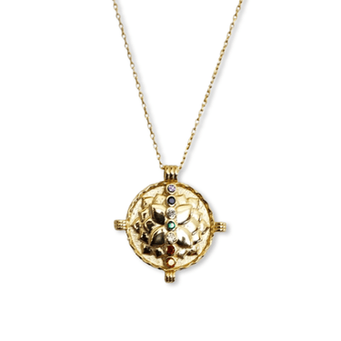 Collar Amuleto Chakras Gold - Atesorame