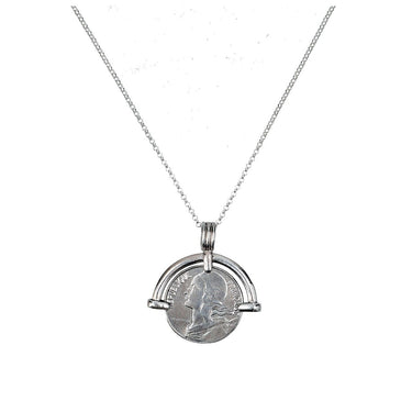 Collar French Coin Plata - Atesorame
