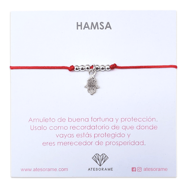Pulsera Hamsa Hilo Rojo - Atesorame