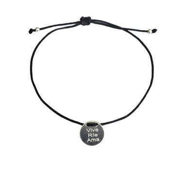 Pulsera Hilo Mini VIVE RÍE AMA - Atesorame