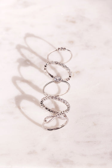 Anillo Mia Silver Cristal - Atesorame