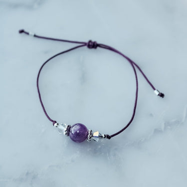 Pulsera Hilo Soul Stone Amatista - Atesorame