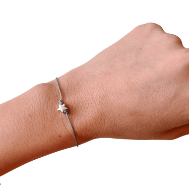 Pulsera Mini Star Hilo Gris - Atesorame