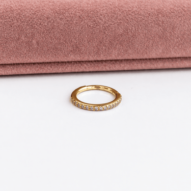 Argolla 12mm oro 14K Unidad - Atesorame
