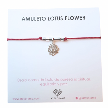 Lotus Flower Thread Bracelet