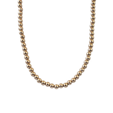 Collar Ball 5mm oro 14k