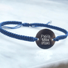 Pulsera Personalizada Tejida Azul - Atesorame