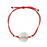 Pulsera Hilo Medalla 18mm roja - Atesorame