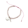 Pulsera Personalizada Cuarzo Rosado - Atesorame