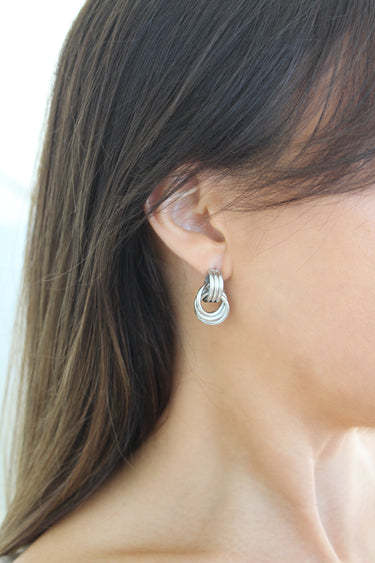 Aros Oversize Twist Silver - Atesorame