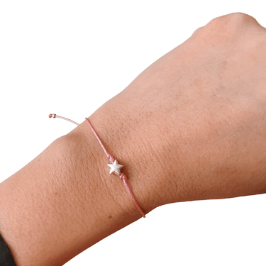 Pulsera Mini Star Hilo Rosado - Atesorame