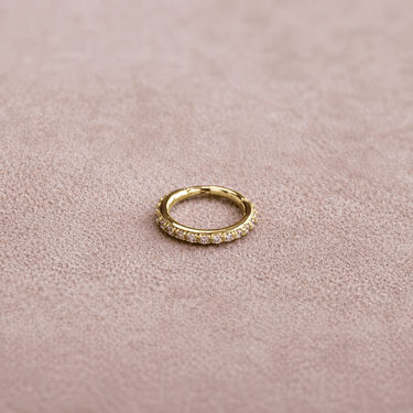 Argolla 10 mm oro 14K Unidad - Atesorame