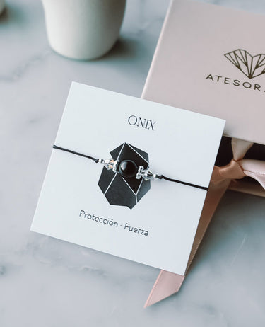 Pulsera Hilo Soul Stone Onix - Atesorame