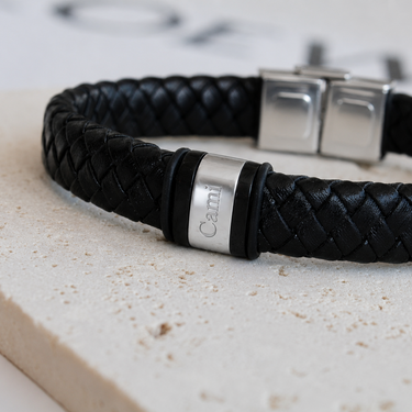 Pulsera Personalizada Cuero Men - Atesorame