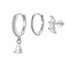 Set Aros Lili Silver - Atesorame