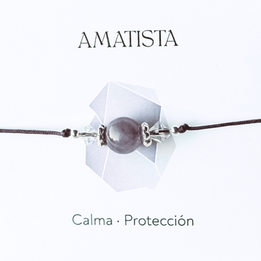 Pulsera Hilo Soul Stone Amatista - Atesorame