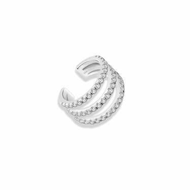 Earcuff Triple Shine Silver