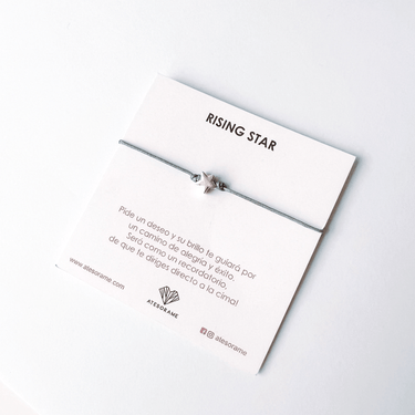 Pulsera Mini Star Hilo Gris - Atesorame