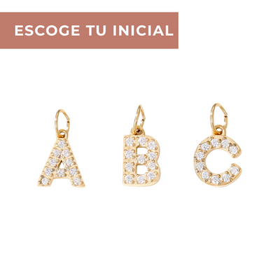 Charm Inicial Shine Gold