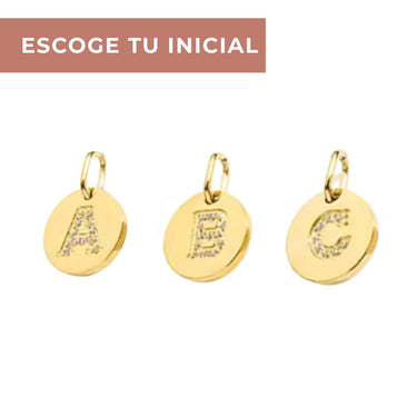 Collar Medalla Inicial Cadena Eslabones
