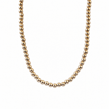 Collar Ball 4mm oro 14k - Atesorame