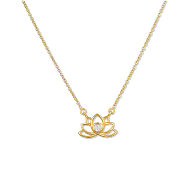 Collar Flor De Loto Gold