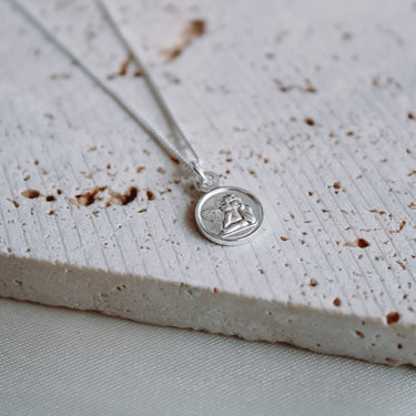 Collar Ángel de la Guarda Plata Petite